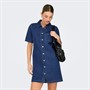 Only Damen Jeans Kleid Dark Blue Denim