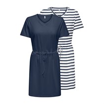 Only Dame to pak jersey kjoler navy blazer