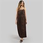 Only Dame Leopardprint Kjole Sort