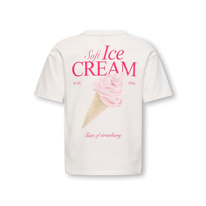 Only Mädchen Helen T Shirt Cloud Dancer