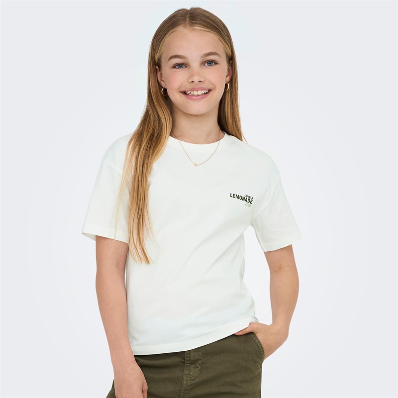 Only Mädchen Helen T Shirt Cloud Dancer