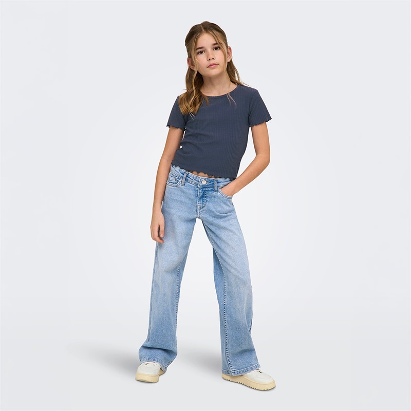 Only T-shirt Nella dla dziewczynki kolor Ombre Blue