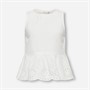 Only Girls Mini Bondi Life Top Cloud Dancer