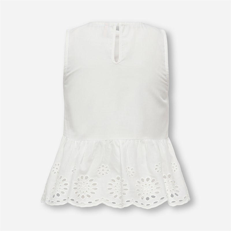 Only Girls Mini Bondi Life Top Cloud Dancer