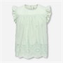 Only Girls Bondi Life Frill Top Green Lily