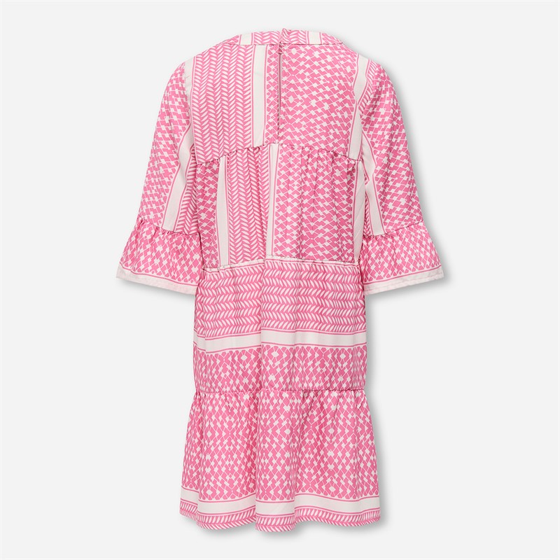 Only Girls Alberte Life Dress Fuchsia Pink