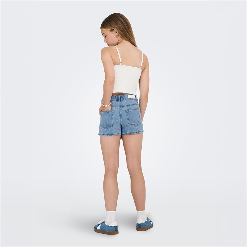 Only Girls Jenny Denim Skort Light Blue Denim