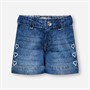 Only Girls Comet Heart Denim Shorts Medium Blue Denim