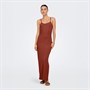 Only Womens Maxi Dress Roasted Russet