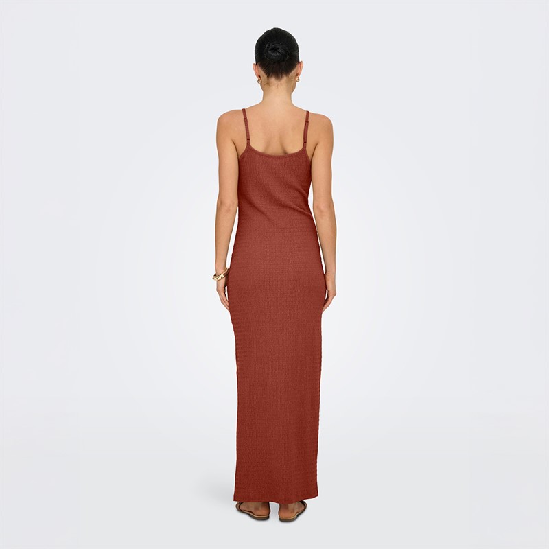 Only Womens Maxi Dress Roasted Russet