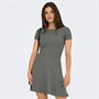 Only Womens Casi Cutline Dress Castor Gray
