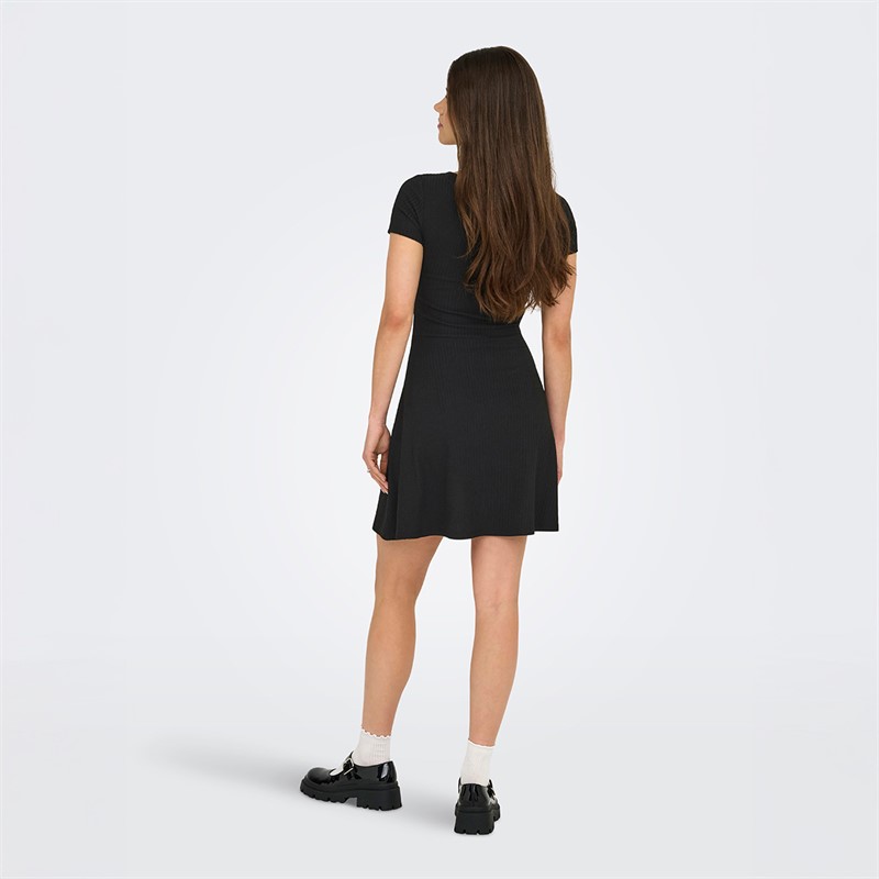 Only Womens Casi Cutline Dress Black
