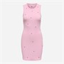 Only Womens Wilma Ribbed Dress Bleached Mauve