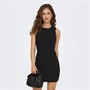 Only Womens Wilma Ribbed Dress Black
