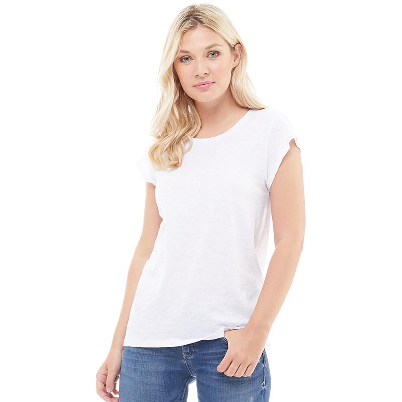 Buy Only Womens Bone O-Neck T-Shirt White