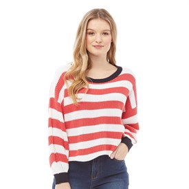 Only Dames Hilde Gestreept Trui Rood Roze only kopen in de aanbieding Only Dames Hilde Gestreept Trui Rood Roze only kopen in de aanbieding