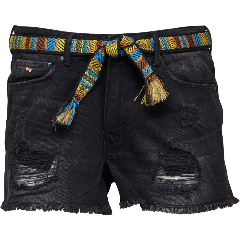 Buy Only Womens Divine Mini Belt Shorts Black