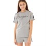 Pindydoll Girls Dee Oversized T-Shirt And Fleece Shorts Co-Ord Set Grey