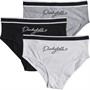 Pindydoll Girls Dee Three Pack Briefs Grey/White/Black