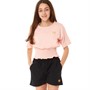 Pindydoll Girls Catkin T-Shirt And Fleece Shorts Co-Ord Set Light Pink/Black