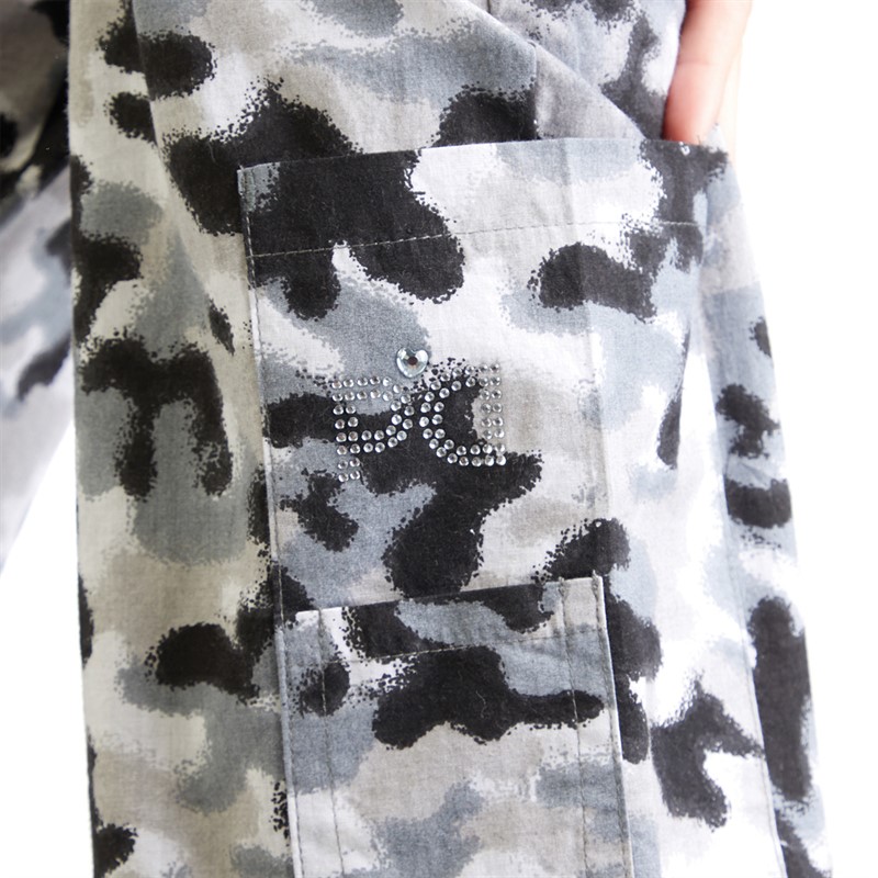 Pindydoll Girls Rib Vest And Cargos Set Pink/Multi