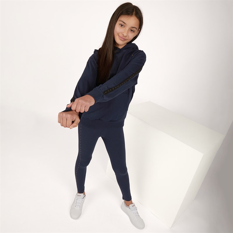 Buy Pindydoll Girls Alexie Hoodie And Leggings Tracksuit Dark Navy