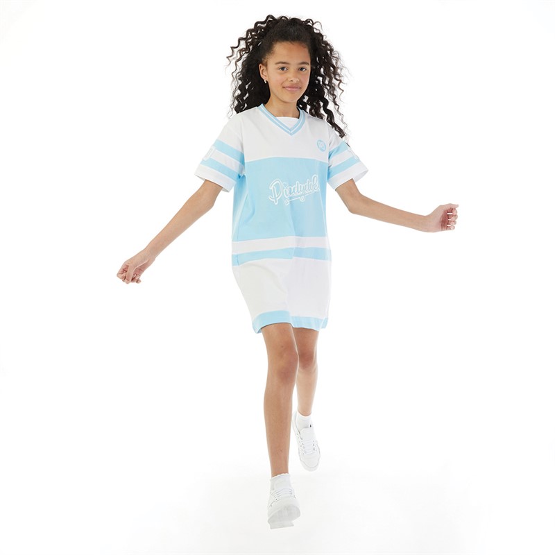 Pindydoll Girls Skylar Oversized Dress Polar Wind/White