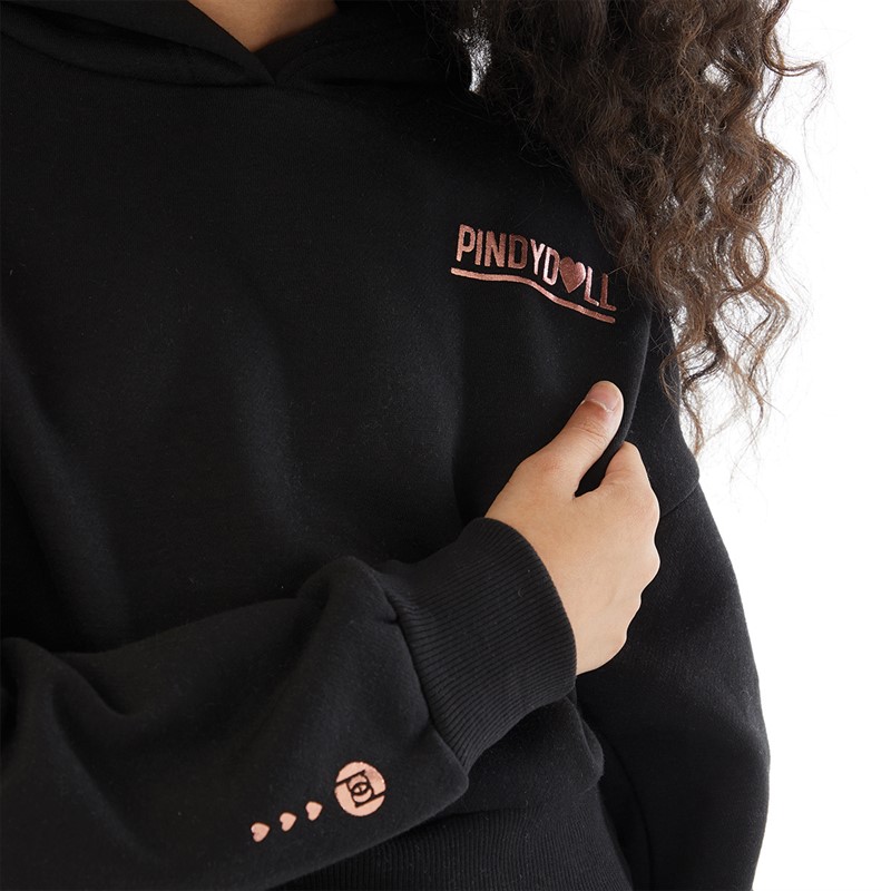 Pindydoll Girls Lara Joggers And T-Shirt Co-Ord Black