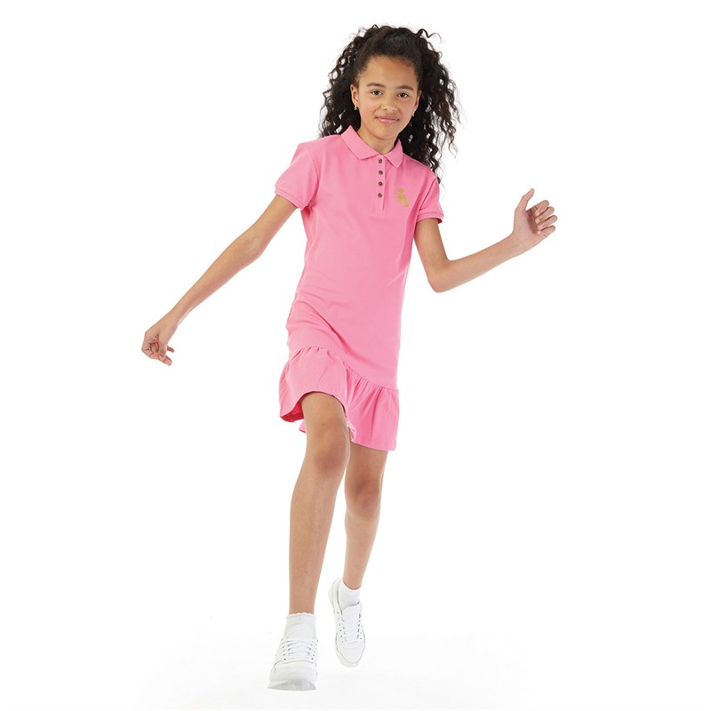 Pindydoll Girls Prairie Dress Hot Pink