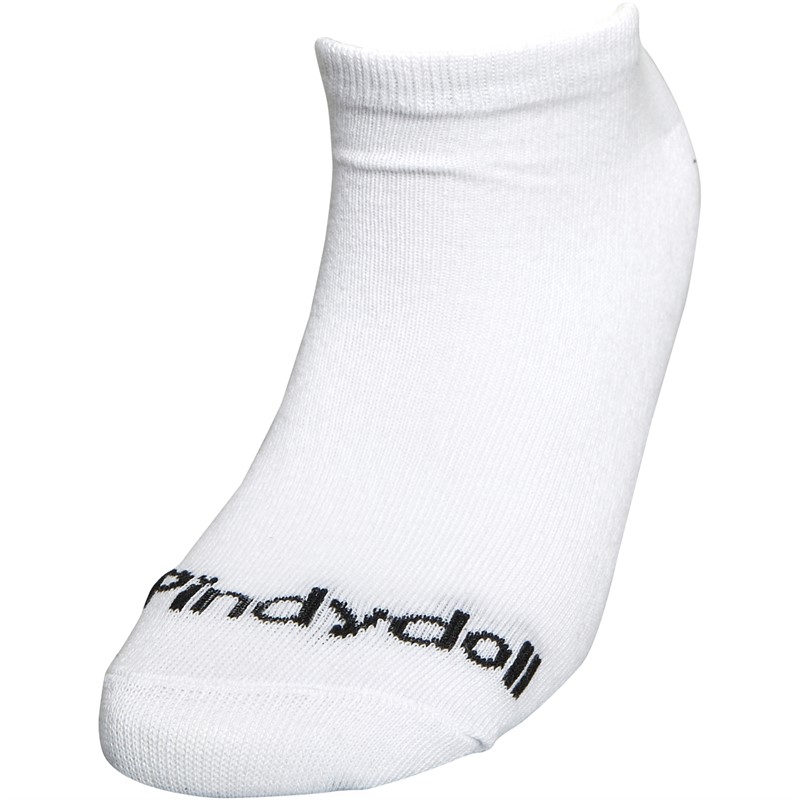 Pindydoll Womens Meg Three Pack No Show Trainer Liner Socks White