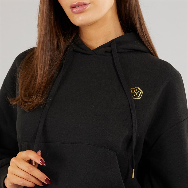 Pindydoll Womens Daphne Two Piece Hoodie And Joggers Set Black