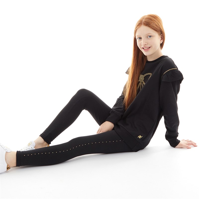 Pindydoll Girls Danny Sweatshirt And Leggings Set Black