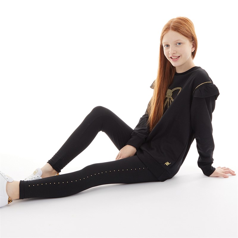 Pindydoll Girls Danny Sweatshirt And Leggings Set Black