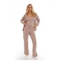 Pindydoll Womens Sierra Lounge Jacket Vest And Pants Set Dusky Pink