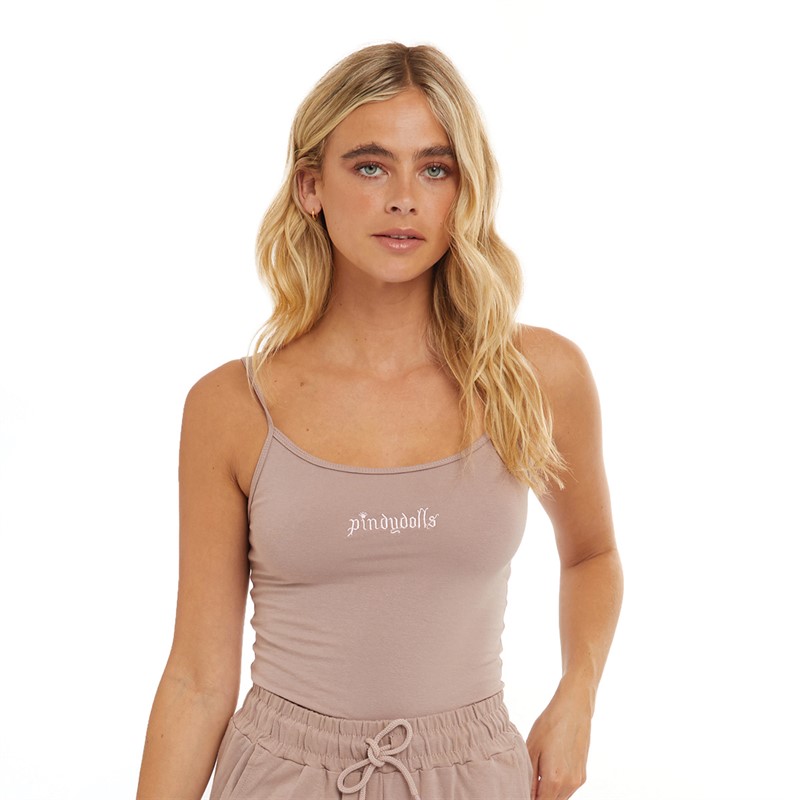 Pindydoll Womens Sierra Lounge Jacket Vest And Pants Set Dusky Pink