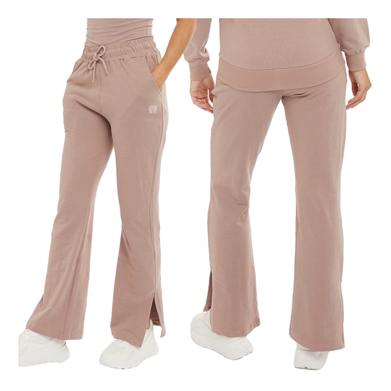 Pindydoll Womens Sierra Lounge Jacket Vest And Pants Set Dusky Pink
