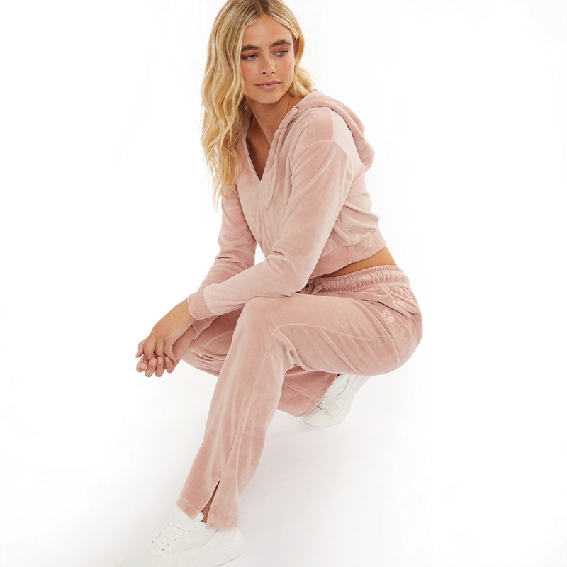 Buy Pindydoll Womens Dala Velour Lounge Hoodie And Pants Set Pale Mauve
