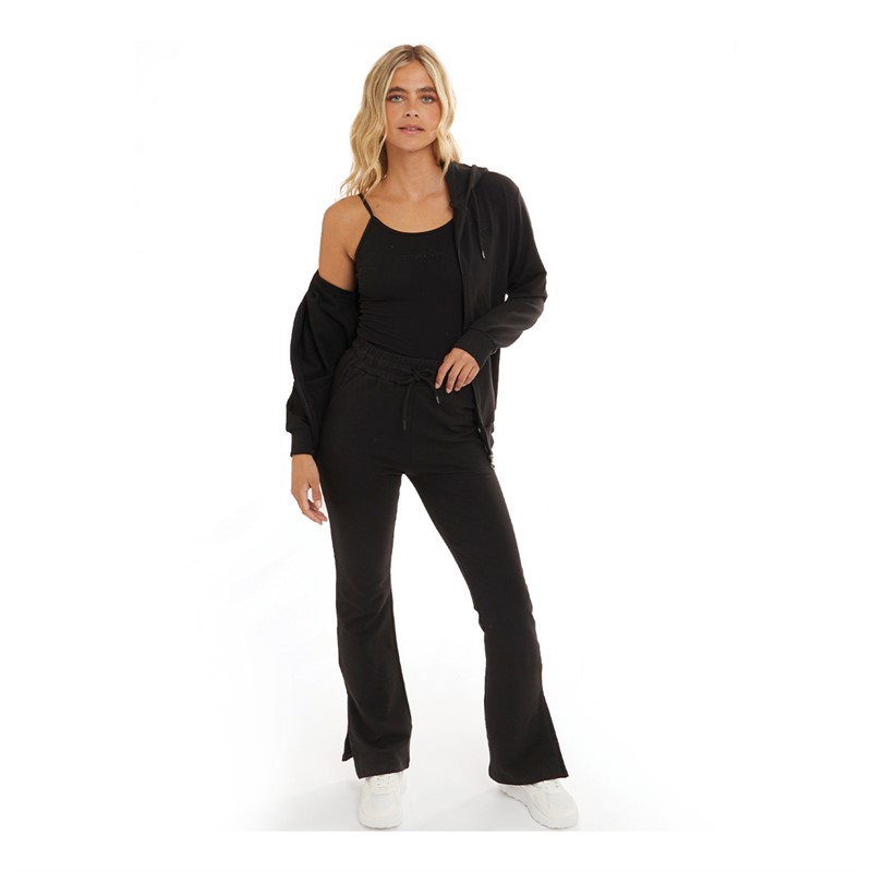 Pindydoll Womens Sierra Lounge Jacket Vest And Pants Set Black