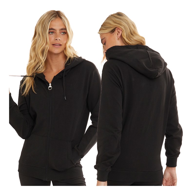 Pindydoll Womens Sierra Lounge Jacket Vest And Pants Set Black