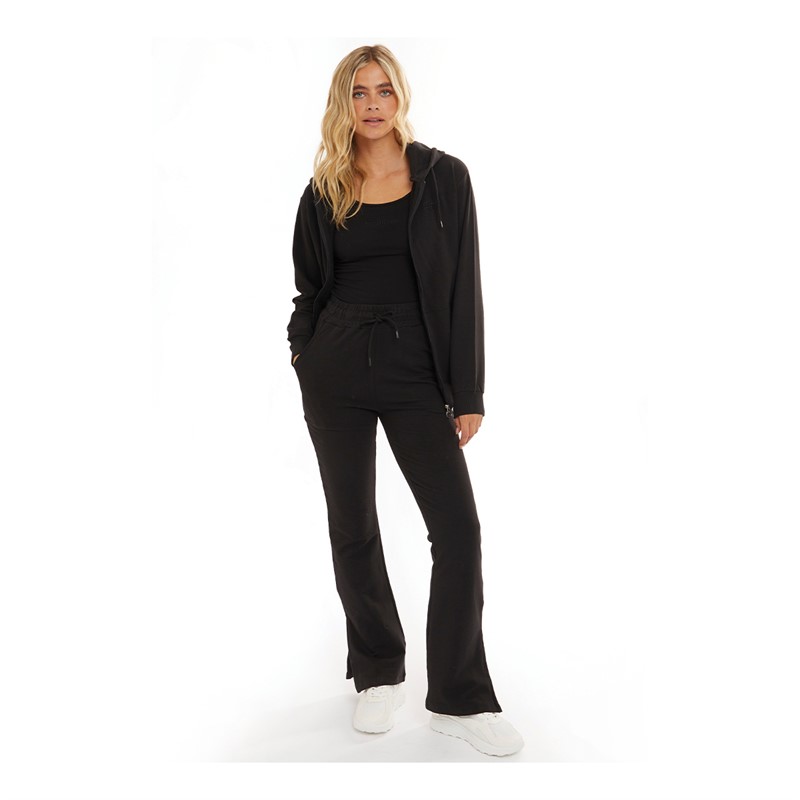 Pindydoll Womens Sierra Lounge Jacket Vest And Pants Set Black