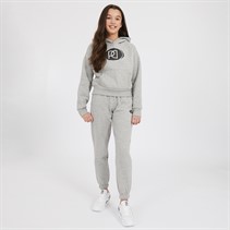 Pindydoll Girls Chelsea Hoodie And Joggers Tracksuit Light Grey Marl