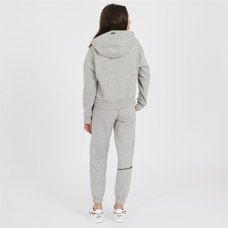 Pindydoll Girls Chelsea Hoodie And Joggers Tracksuit Light Grey Marl