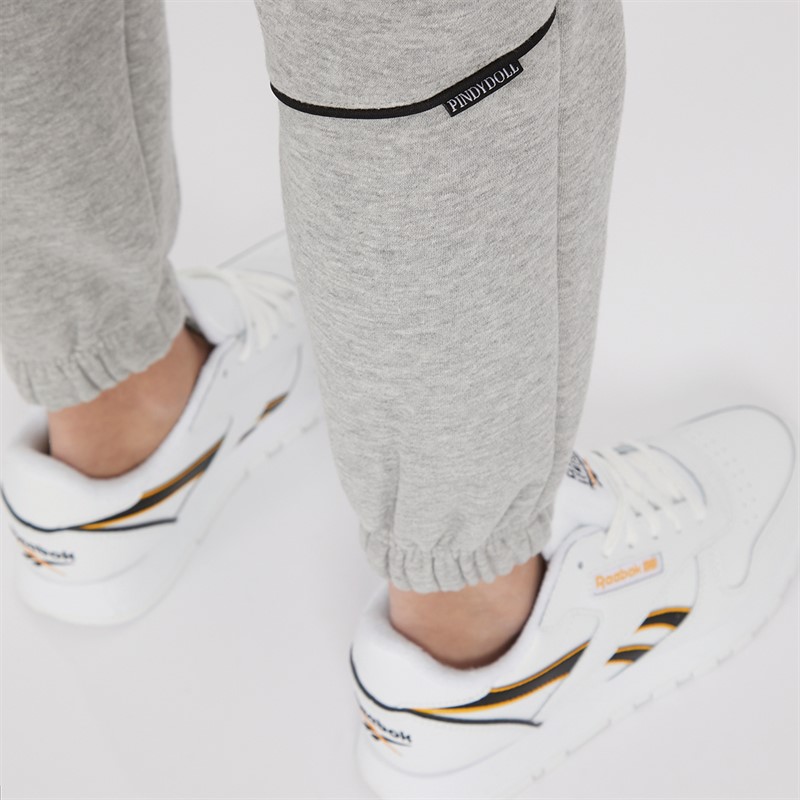 Pindydoll Girls Chelsea Hoodie And Joggers Tracksuit Light Grey Marl