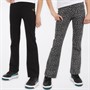 Pindydoll Girls Ginny Two Pack Kickflare Trousers Pants Black/Grey