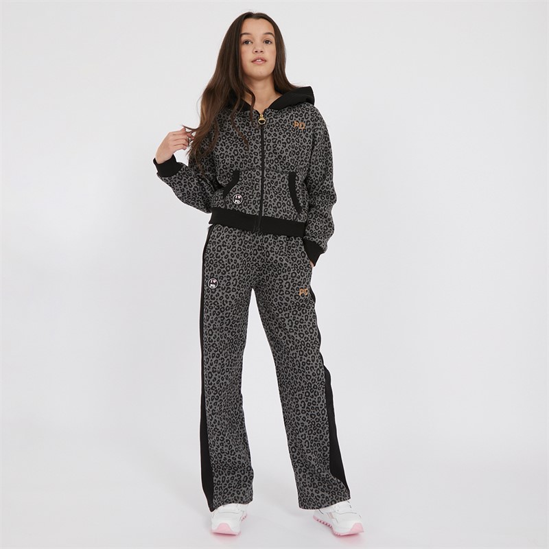 Pindydoll Girls Atlanta Hoodie And Joggers Tracksuit Beetle & Black