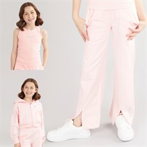 Pindydoll Girls Layne Loose Fit Three Piece Tracksuit Set Light Pink