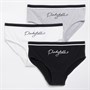 Pindydoll Girls Dee Three Pack Briefs Grey/White/Black