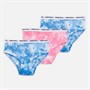 Pindydoll Girls Harmony Three Pack Briefs Blue/Pink/Blue