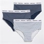 Pindydoll Girls Ariel Three Pack Briefs Navy/White/Navy