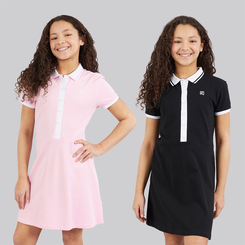 Pindydoll Girls Charity Two Pack Dresses Pink/White Pink / White